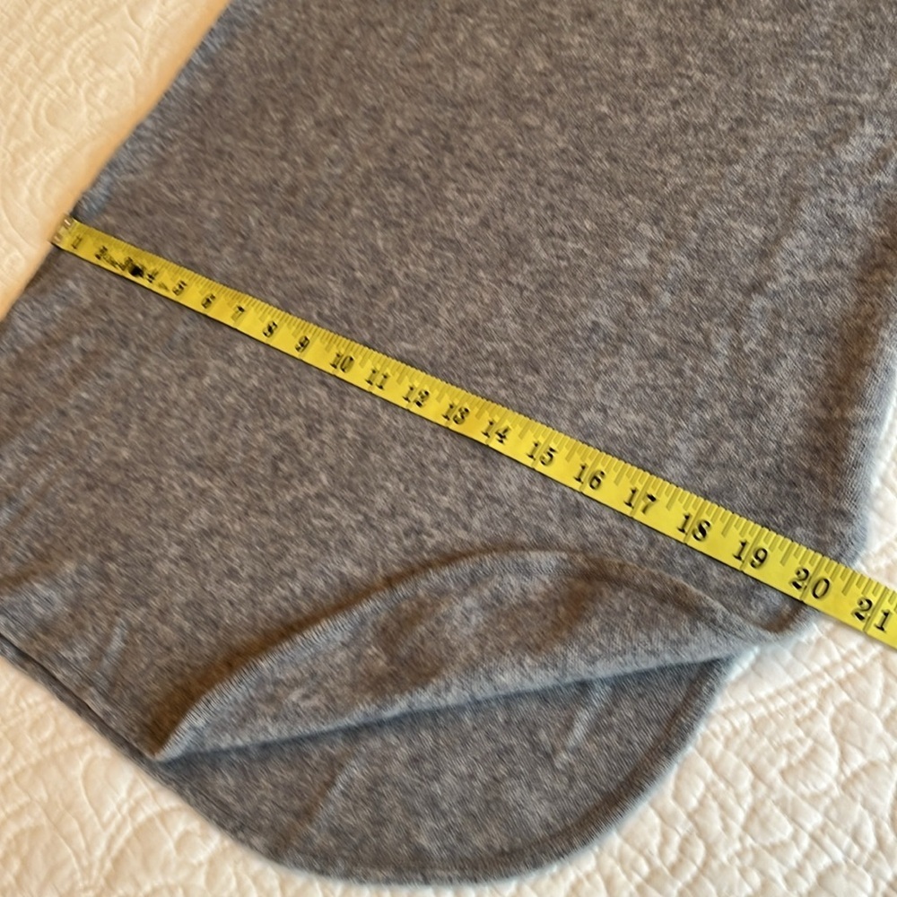 Halogen Cashmere Wool Blend Long Tunic Sweater Women’s Small Soft Gray Relaxed - Picture 10 of 17